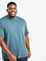 Lyle & Scott Skipton Blue Big Crew Neck T-Shirt - Image 1 of 2