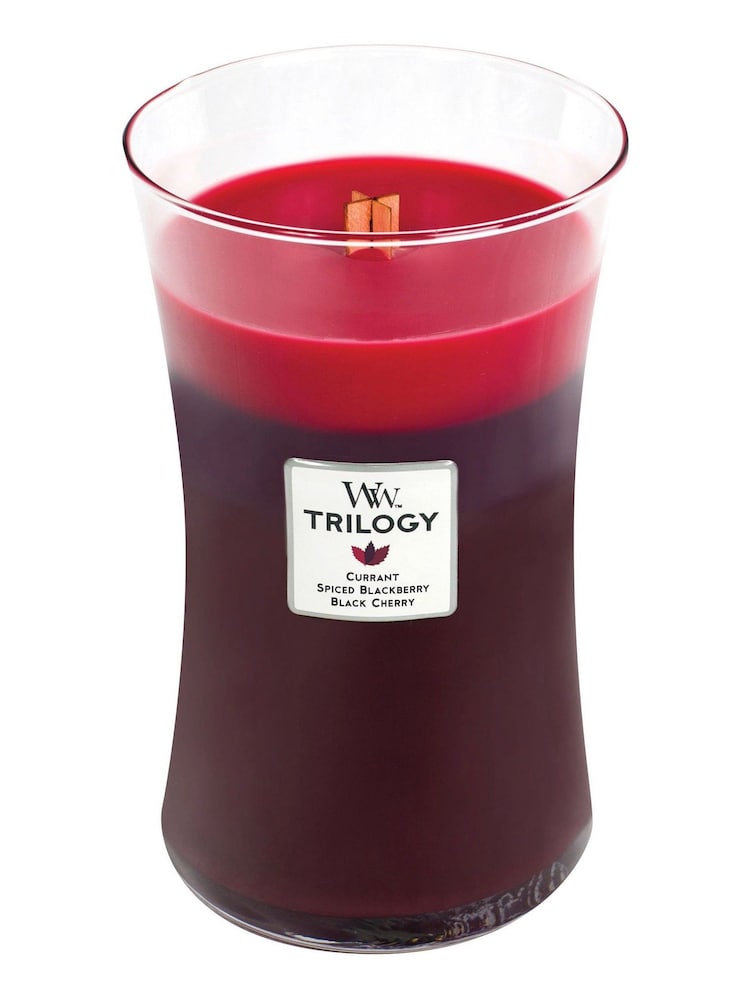 Woodwick Red Large Trilogy Sun Ripened Berries Candle - Image 3 of 3