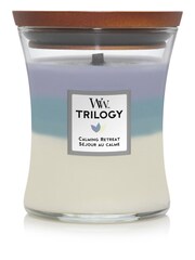Woodwick Purple Medium Trilogy Calming Retreat Candle - Image 2 of 2
