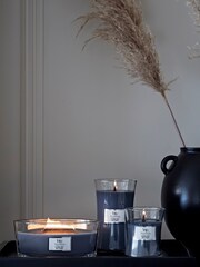 Woodwick Blue Large Hourglass Evening Onyx Candle - Image 2 of 2