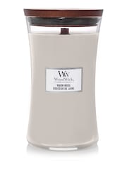 Woodwick Cream Large Hourglass Warm Wool Candle - Image 2 of 2