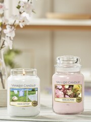 Yankee Candle White Jar Clean Cotton Candle - Image 3 of 6