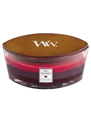 Woodwick Red Ellipse Trilogy Sun Ripened Berries Candle - Image 2 of 2