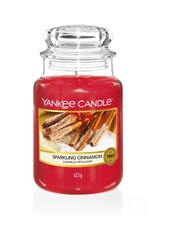 Yankee Candle Red Large Jar Sparkling Cinnamon Candle - Image 2 of 2