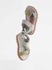 Mineral Blue Cushioned Touch Fastening Trekker Sandals - Image 2 of 6