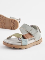 Mineral Blue Cushioned Touch Fastening Trekker Sandals - Image 6 of 6