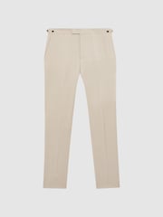 Reiss Gatsby Schlank geschnittene Hose mit strukturierter Seitenregulierung - Bild 2 von 5