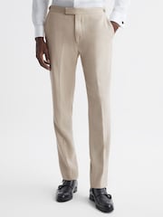Reiss Gatsby Schlank geschnittene Hose mit strukturierter Seitenregulierung - Bild 3 von 5
