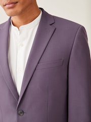 Lilac Purple Skinny Motion Flex Stretch Suit Jacket - Image 5 of 12