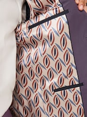 Lilac Purple Skinny Motion Flex Stretch Suit Jacket - Image 7 of 12