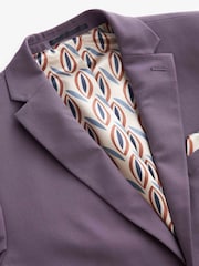 Lilac Purple Skinny Motion Flex Stretch Suit Jacket - Image 9 of 12