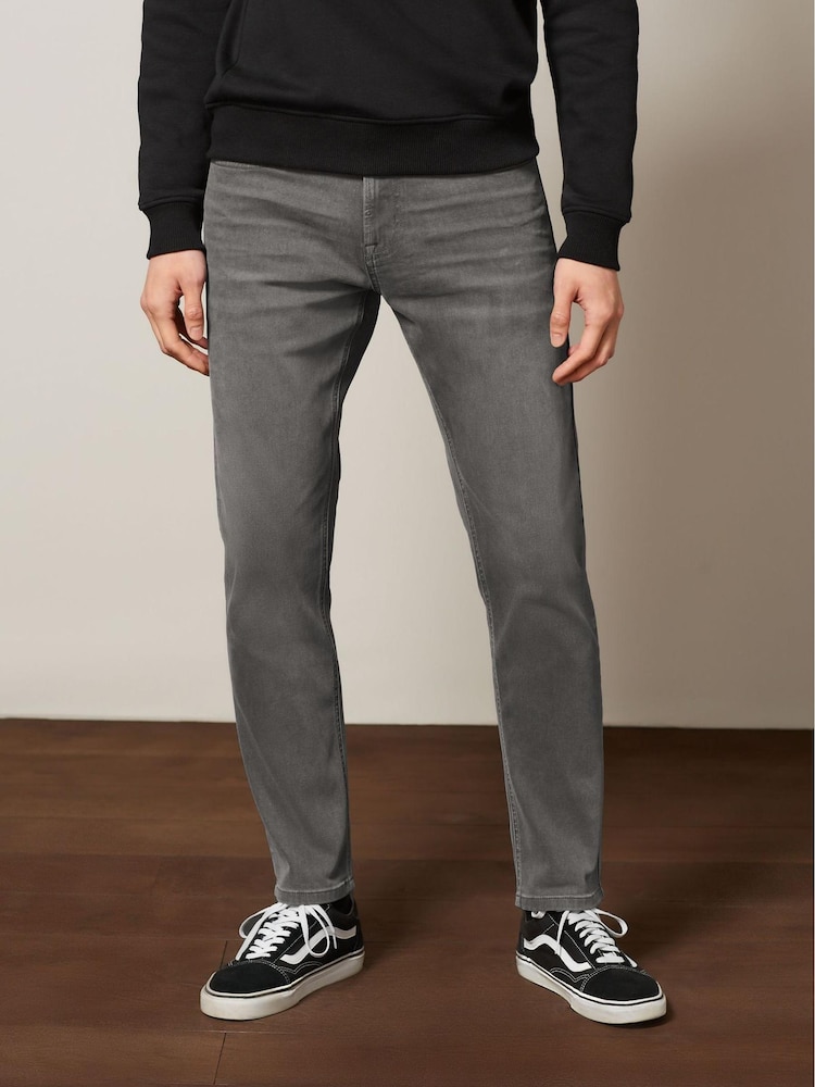 Light Grey Motion Flex Stretch Slim Fit Jeans - Image 1 of 11