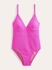 Roze - Boden Arezzo badpak met V-hals en inzetstuk - Image 6 of 7