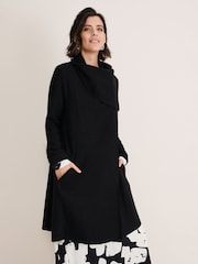Phase Eight Black Knit Bellona Coat - Image 1 of 6