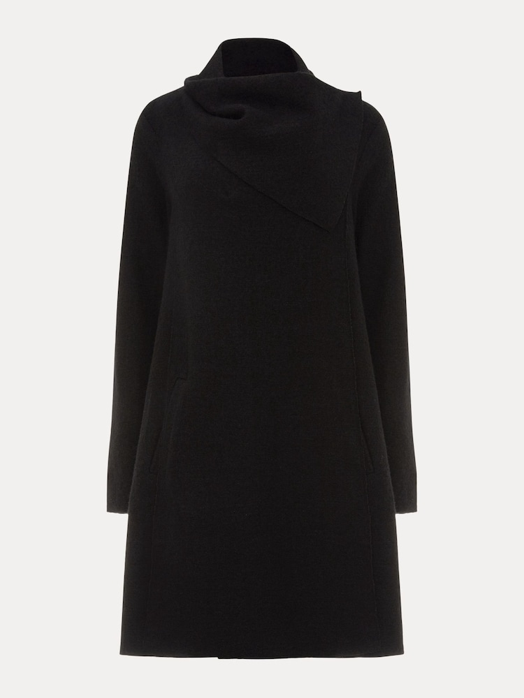 Phase Eight Black Knit Bellona Coat - Image 6 of 6