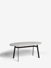 Grey Bronx Chevron Oak Effect 6 Seater Dining Table - Image 5 of 5