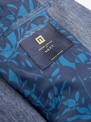 Blue Linen Blend Suit Jacket (12mths-16yrs) - Image 4 of 4