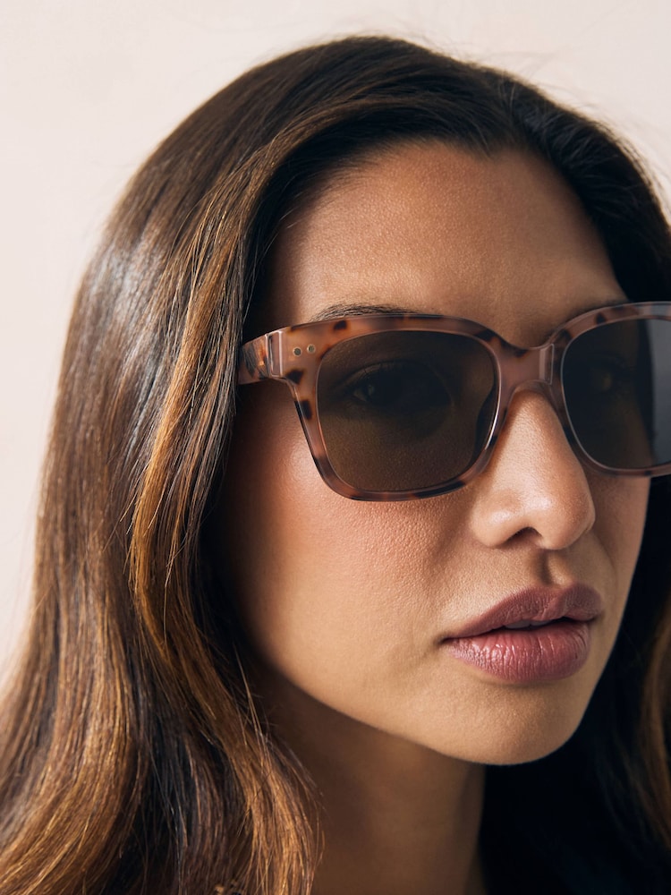 Tortoiseshell Brown Preppy Style Polarised Sunglasses - Image 2 of 5