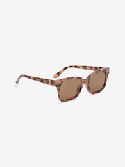 Tortoiseshell Brown Preppy Style Polarised Sunglasses - Image 3 of 5