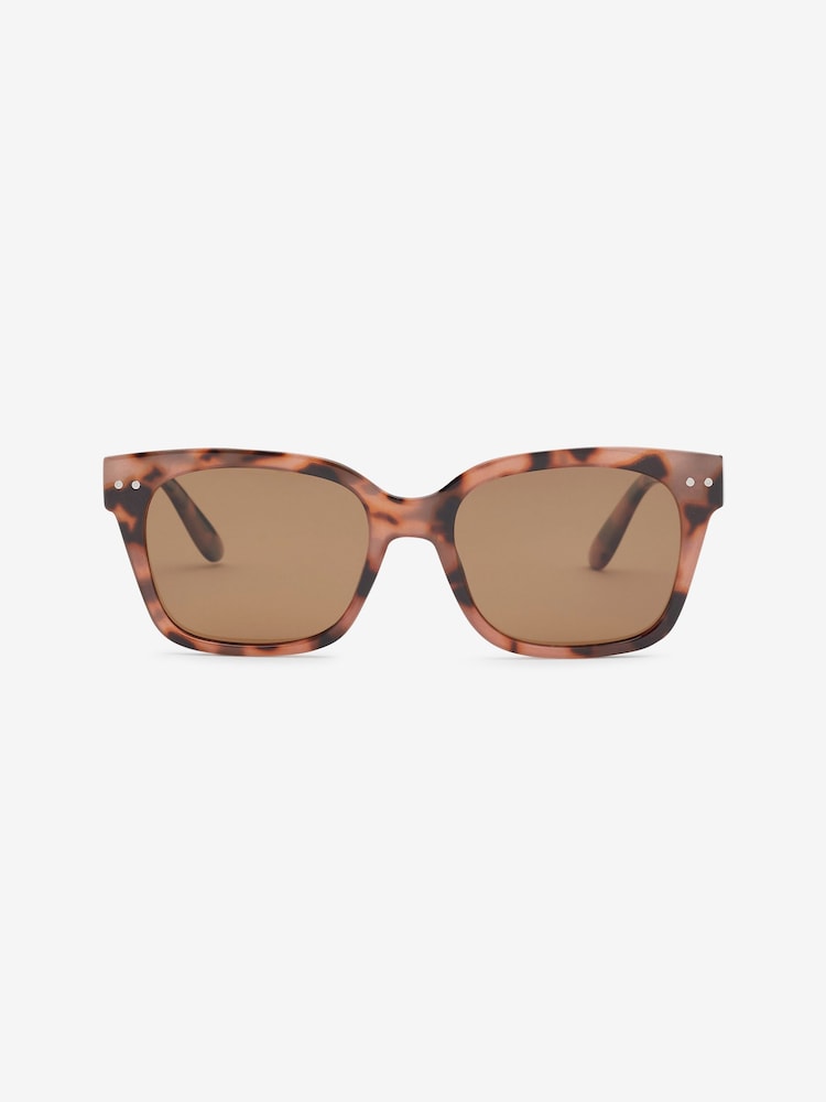 Marron écaille de tortue - Lunettes de soleil polarisées style Preppy - Image 4 of 5