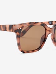Tortoiseshell Brown Preppy Style Polarised Sunglasses - Image 5 of 5