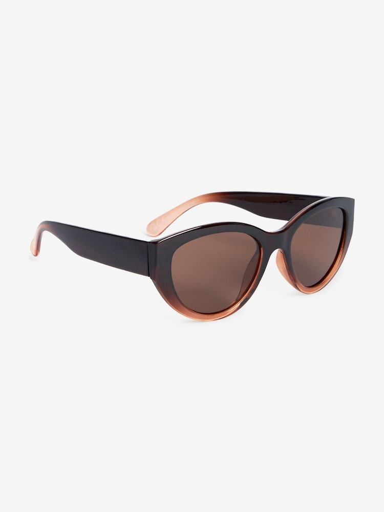 Brown - Ombre Polarized Cateye Sunglasses - Image 3 of 6