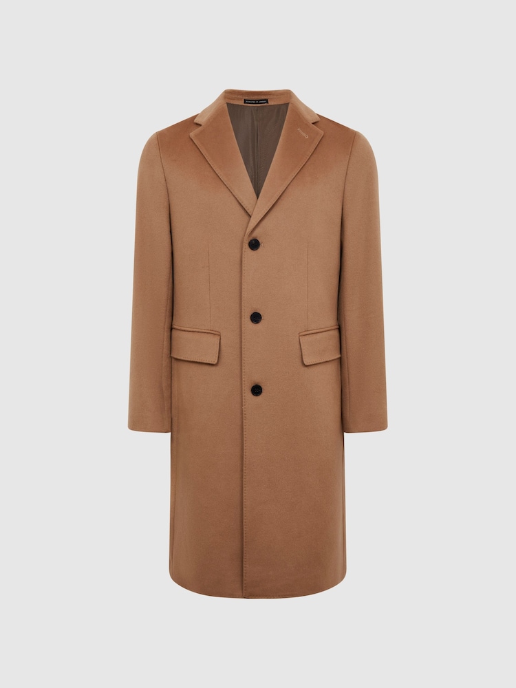 Reiss Camel Tycho Cashmere Coat - Image 2 of 8