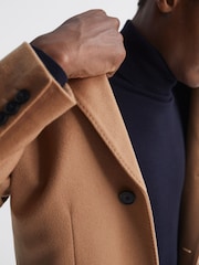 Reiss Camel Tycho Cashmere Coat - Image 4 of 8
