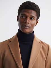 Reiss Camel Tycho Cashmere Coat - Image 7 of 8