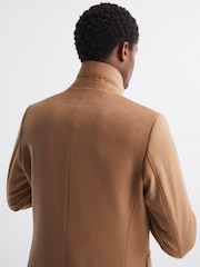 Reiss Camel Tycho Cashmere Coat - Image 8 of 8