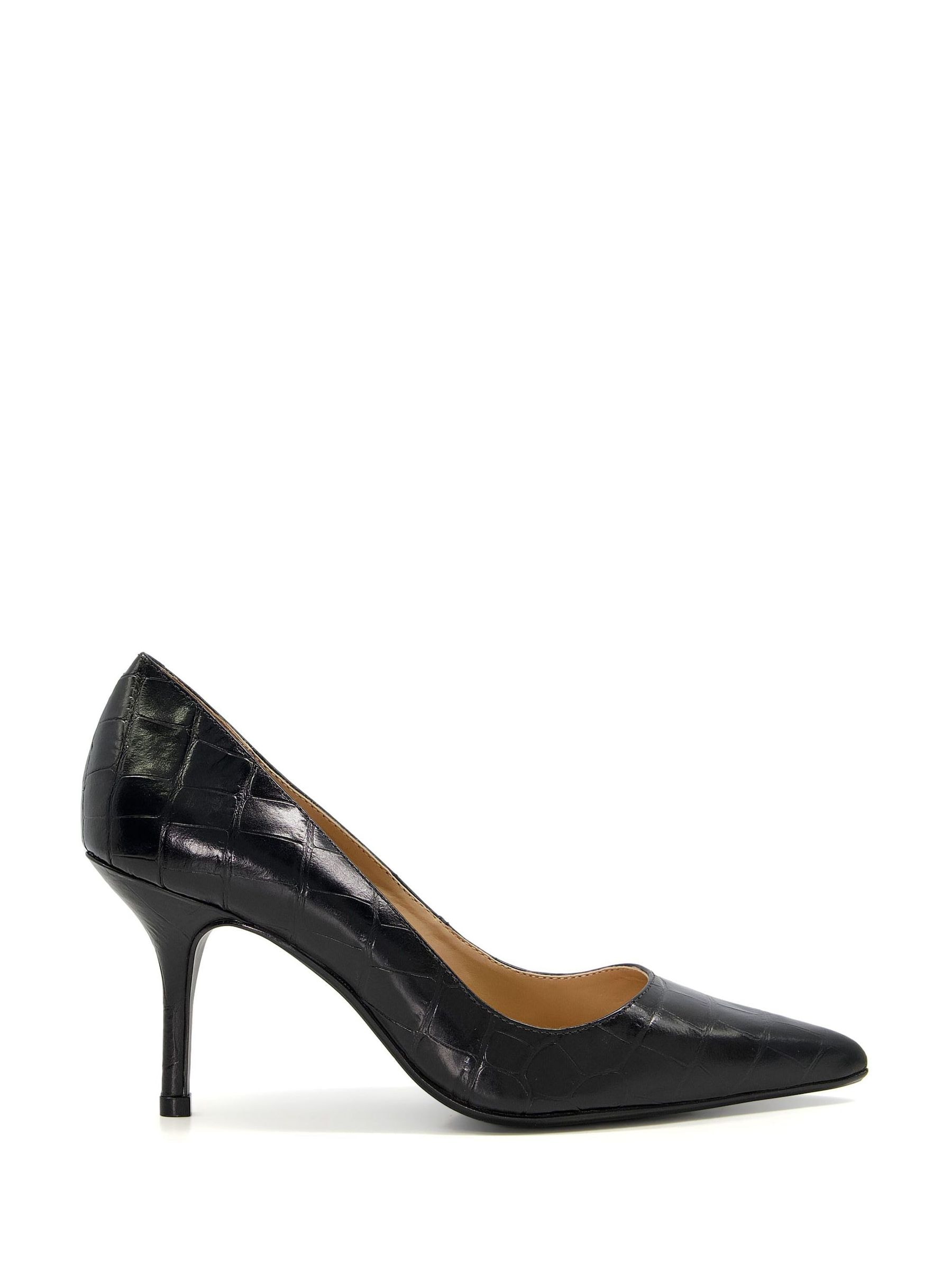 Buy Dune London Black Bold Mid Heel Point Court Shoes from Next Luxembourg