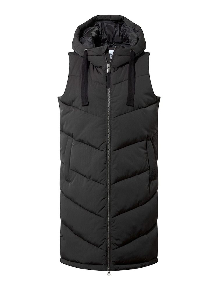 Tog 24 Black Ranskill Long Padded Hooded Gilet - Image 10 of 10