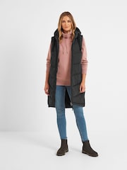 Tog 24 Black Ranskill Long Padded Hooded Gilet - Image 4 of 10