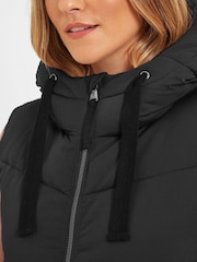 Tog 24 Black Ranskill Long Padded Hooded Gilet - Image 5 of 10