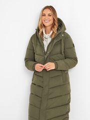 Tog 24 Green Raleigh Thermal Padded Hooded Long Coat - Image 2 of 8