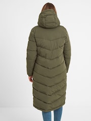 Tog 24 Green Raleigh Thermal Padded Hooded Long Coat - Image 3 of 8