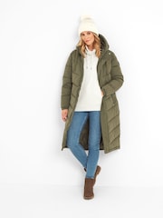 Tog 24 Green Raleigh Thermal Padded Hooded Long Coat - Image 4 of 8