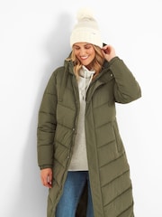 Tog 24 Green Raleigh Thermal Padded Hooded Long Coat - Image 5 of 8