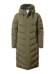 Tog 24 Green Raleigh Thermal Padded Hooded Long Coat - Image 8 of 8