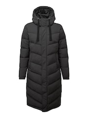 Tog 24 Black Raleigh Thermal Padded Hooded Long Coat - Image 5 of 6