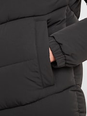 Tog 24 Black Raleigh Thermal Padded Hooded Long Coat - Image 6 of 6