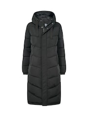 Tog 24 Black Raleigh Thermal Padded Hooded Long Coat - Image 8 of 8
