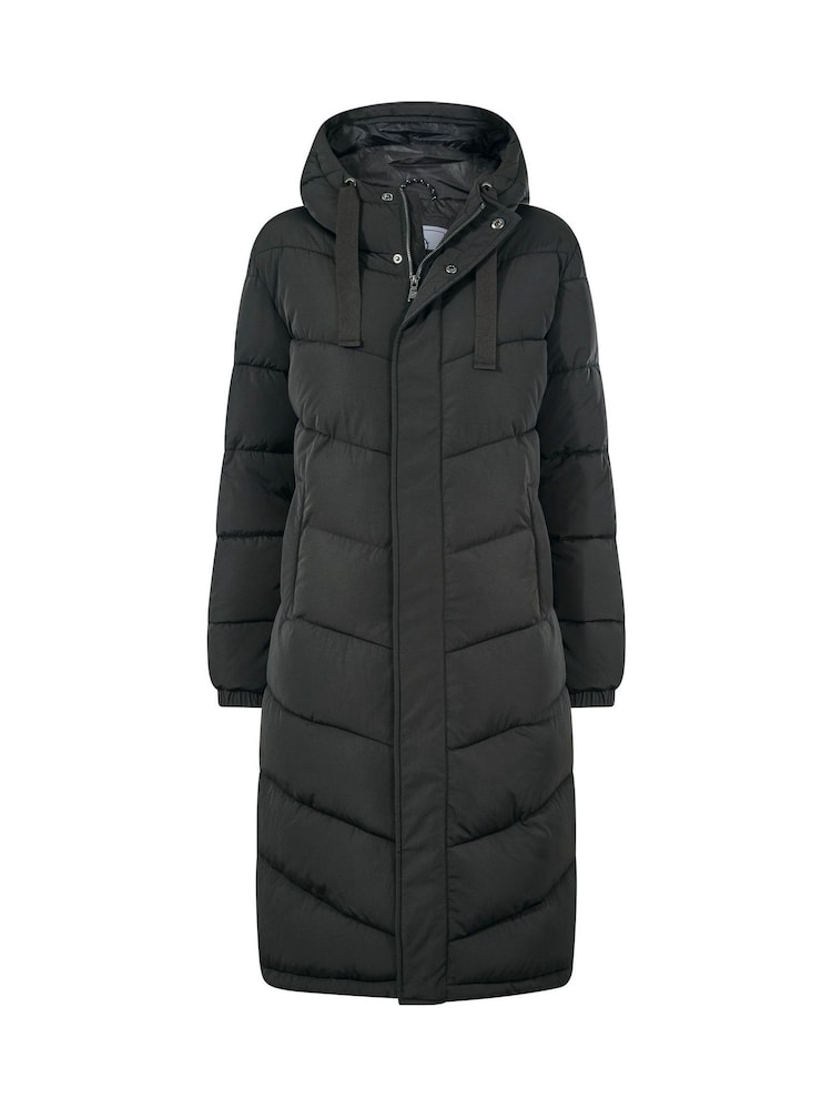 Tog 24 Black Raleigh Thermal Padded Hooded Long Coat - Image 8 of 8