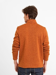 Tog 24 Orange Pearson Knit Look Quarter Zip Fleece - Image 2 of 6