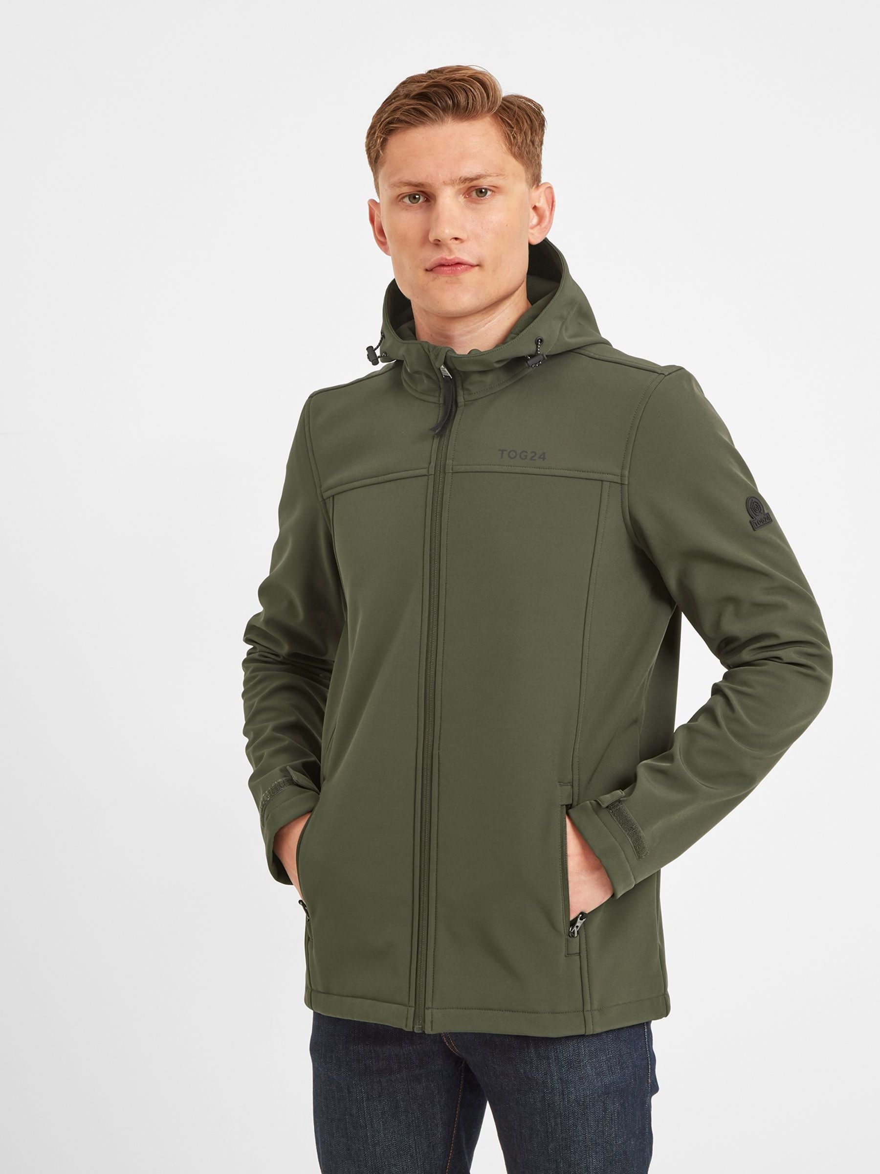 Tog 24 Green Feizor Softshell Hooded and Waterproof Jacket XXL Mens