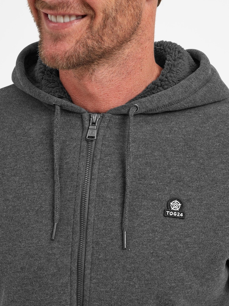 Tog 24 Grey Timble Sherpa Lined Hoodie - Image 5 of 7