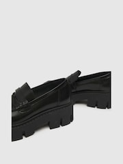 Schuh Lauren Chunky Leather Loafers - Image 3 of 4