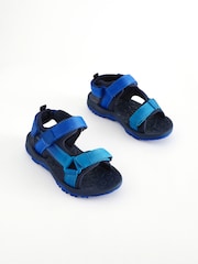 Blue Touch Fastening Strap Trekker Sandals - Image 1 of 7