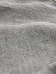Grey Signature Leomaster Italian Delave Linen Drawstring Trousers - Image 8 of 8