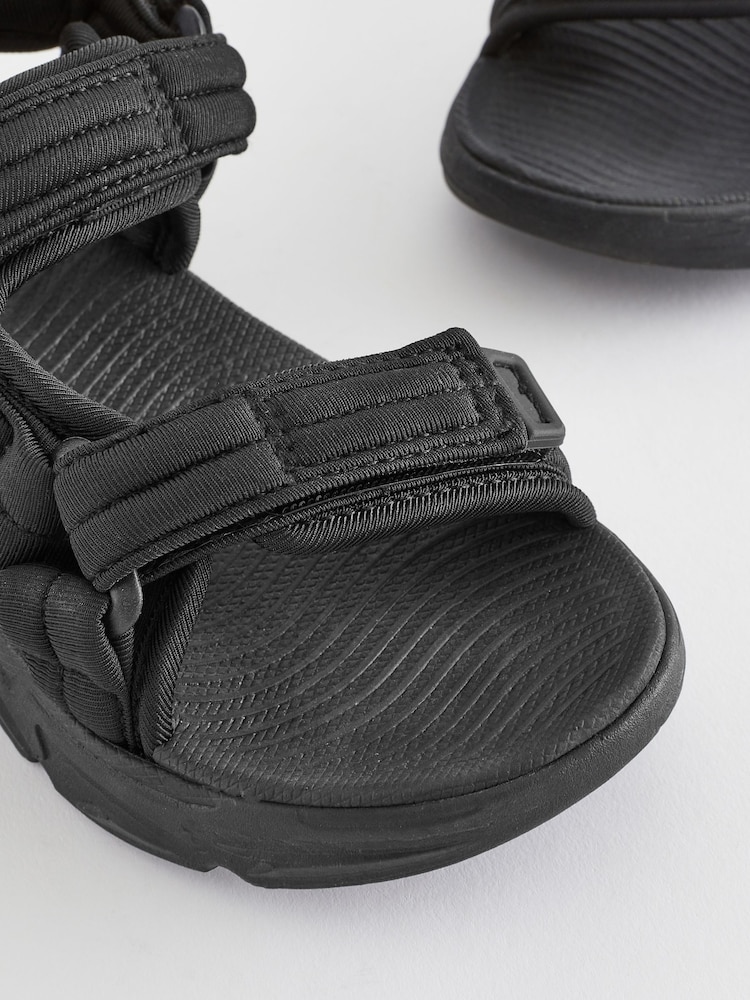 Black Sporty Trekker Sandals - Image 6 of 6